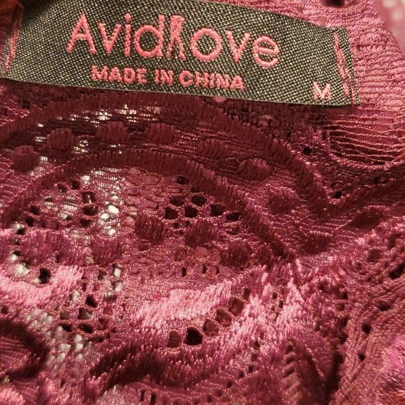 Avidlove purple lace bodysuit NWT - Picture 8 of 9